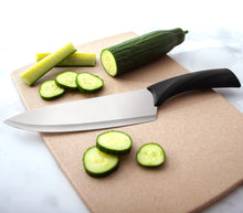 The Anthem French Chef Knife has a large cutting surface that rocks back and forth, making dicing and mincing easy and enjoyable, while the offset handle keeps your knuckles safely away from the super-sharp blade.  Our Anthem Wave series offers more than just stylish handles. All Anthem Wave knives combine our famous, super-sharp Rada blades with reimagined handles featuring modern style, an ergonomic grip, and a balanced weight that feels great in your hand. All Rada knives are backed by our Lifetime Guara