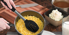 W981 Rada Non-Scratch Spoon with holes black handle - CEG & Supply LLC