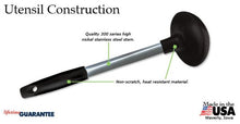 W983 Rada Non-Scratch Soup Ladle Black Handle - CEG & Supply LLC