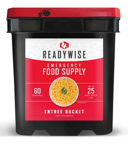 ReadyWise Emergency Freeze Dried Entree Bucket - 60 Serving