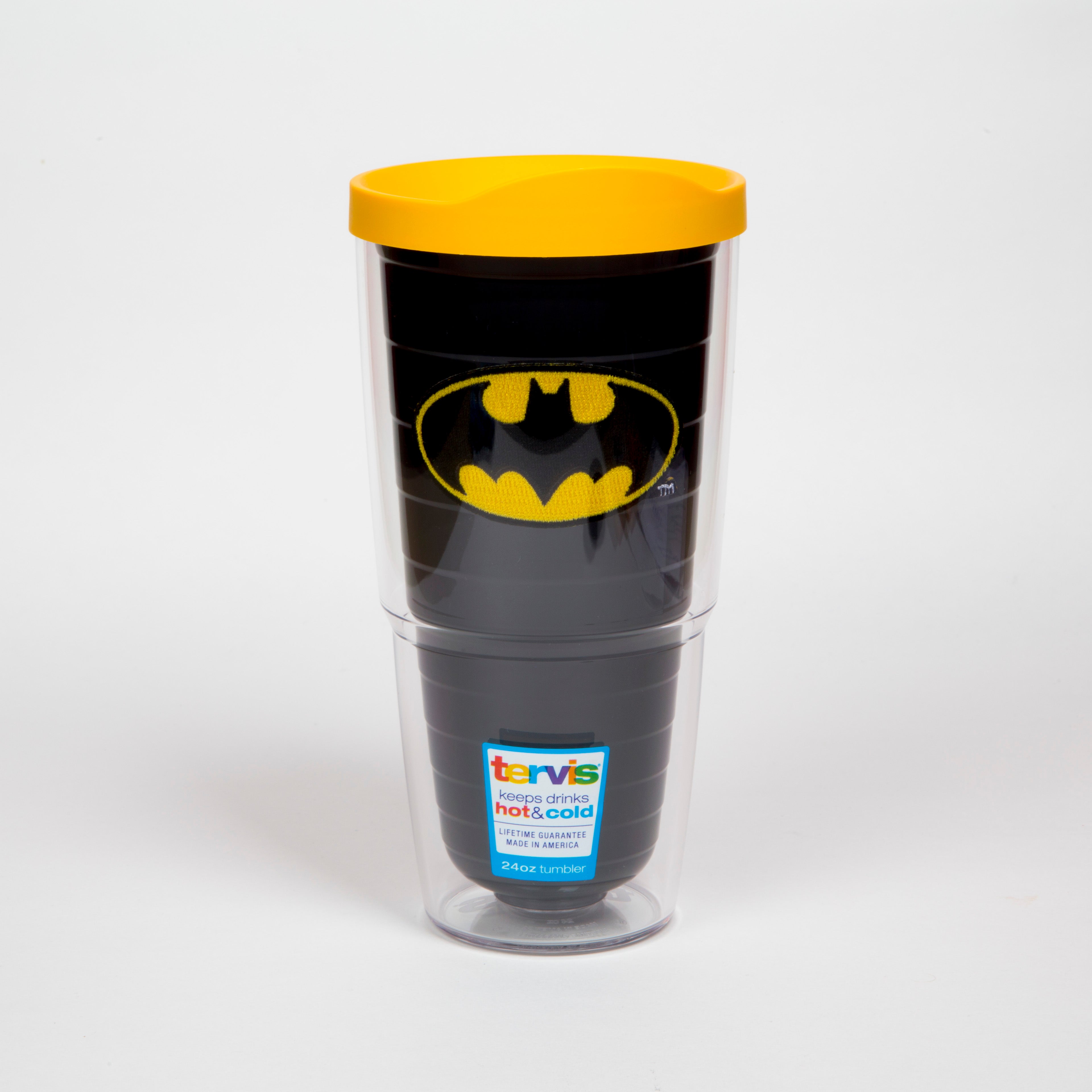 Batman 24oz Tervis Tumbler with Yellow Lid