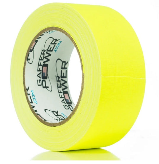 Gaffer Power Gaffer Tape, 2 Inch x 30 Yards - Fluorescent Yellow