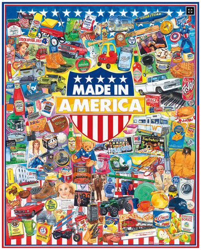 Made In America- White Mountain 1000 Piece Puzzle - CEG & Supply LLC