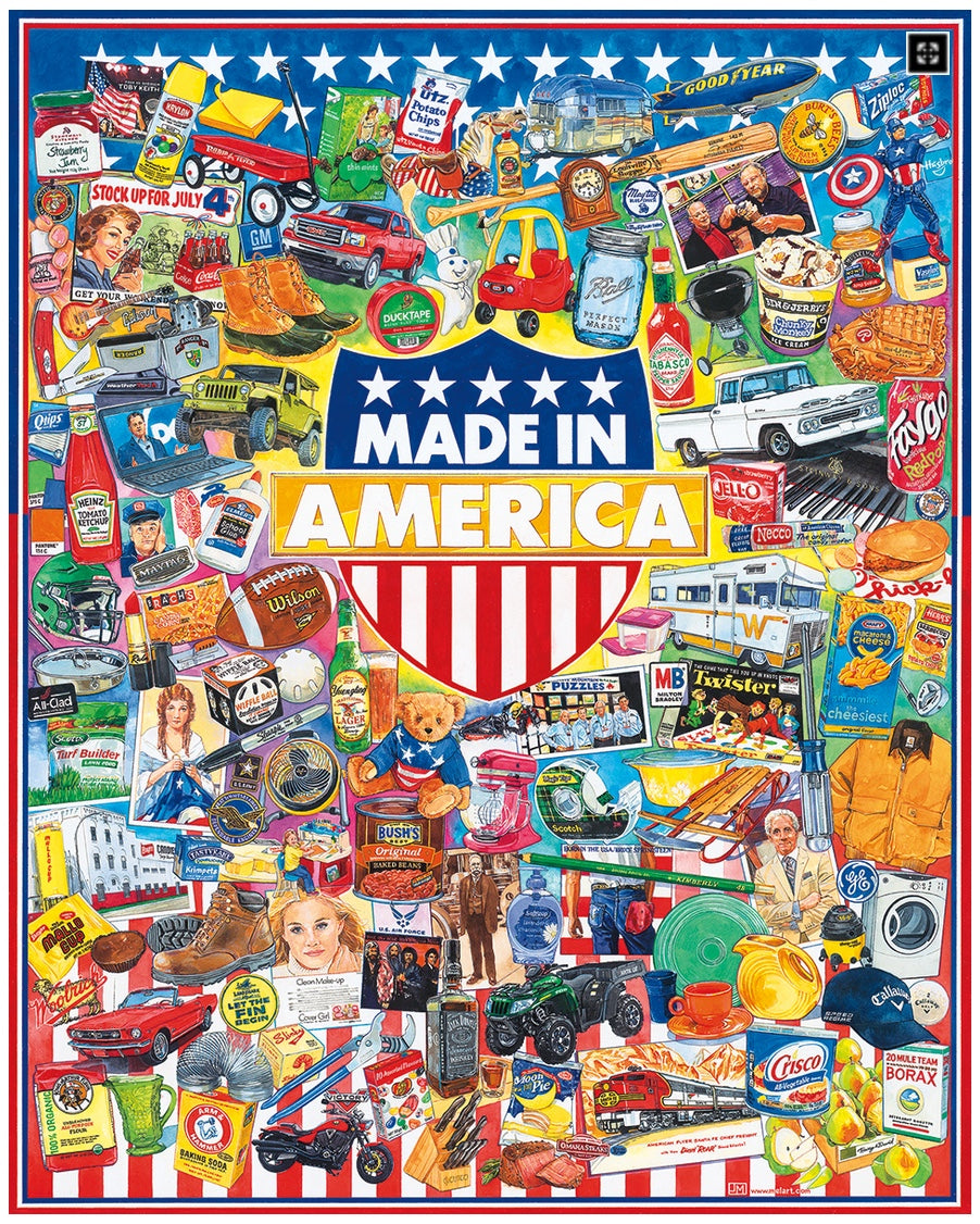 Made In America- White Mountain 1000 Piece Puzzle - CEG & Supply LLC