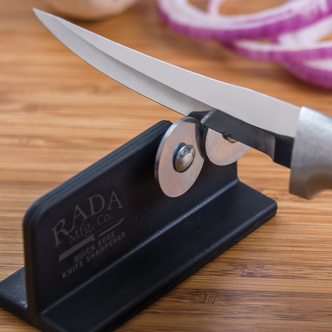Rada Cutlery R119 Quick Edge Knife Sharpener with Hardened Steel