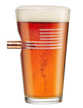 US Flag Pint Glass