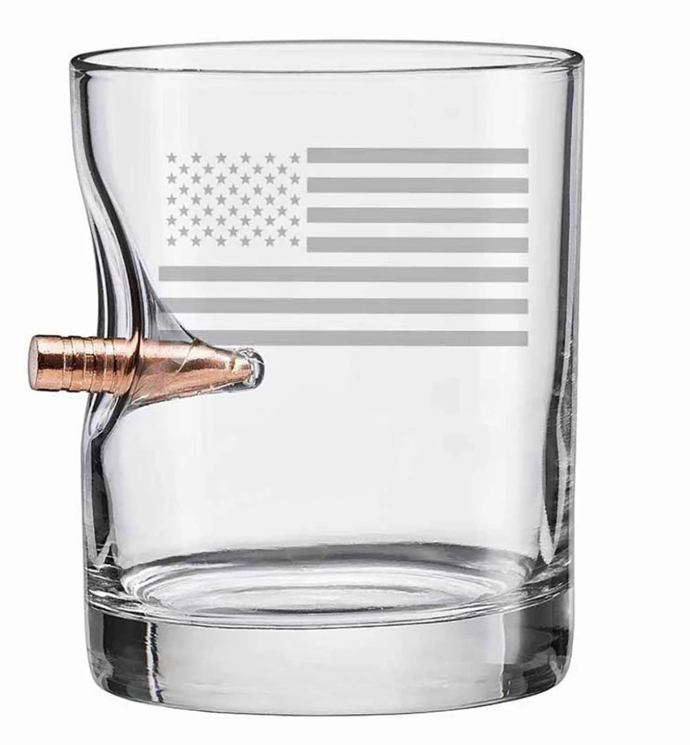US Flag Rocks Glass - 11oz