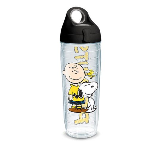4 Glossy Peanuts Water Bottle Stickers Assorted Characters