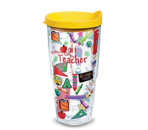 Hallmark - #1 Teacher Wrap With Lid 24oz Tervis - CEG & Supply LLC