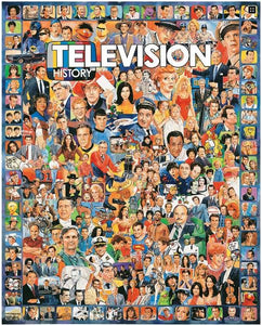 Television History Jigsaw Puzzle-White Mountain Puzzles - CEG & Supply LLC